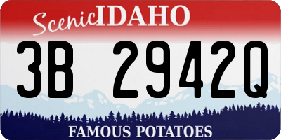 ID license plate 3B2942Q