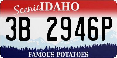 ID license plate 3B2946P