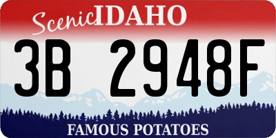 ID license plate 3B2948F