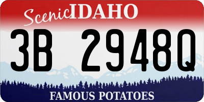 ID license plate 3B2948Q