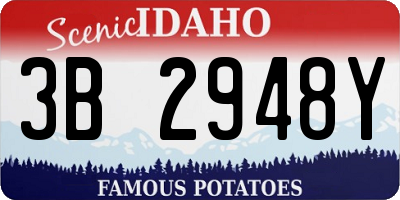 ID license plate 3B2948Y