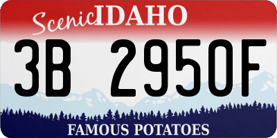 ID license plate 3B2950F