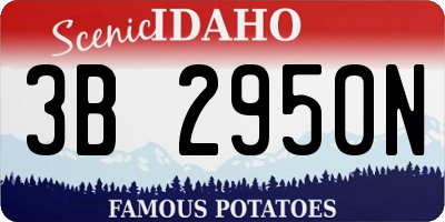 ID license plate 3B2950N