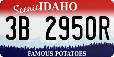 ID license plate 3B2950R