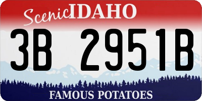 ID license plate 3B2951B