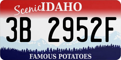 ID license plate 3B2952F