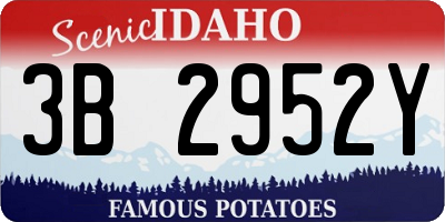 ID license plate 3B2952Y