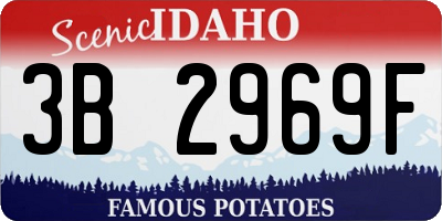 ID license plate 3B2969F