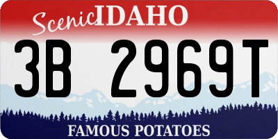 ID license plate 3B2969T