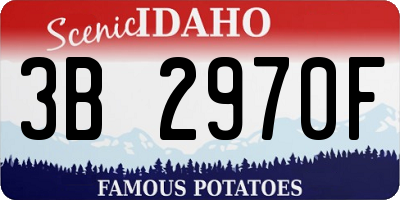 ID license plate 3B2970F