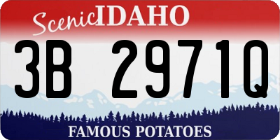 ID license plate 3B2971Q