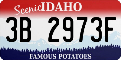 ID license plate 3B2973F