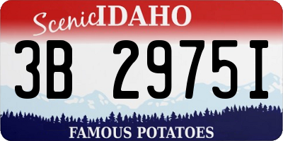 ID license plate 3B2975I