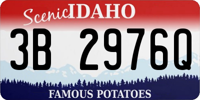 ID license plate 3B2976Q