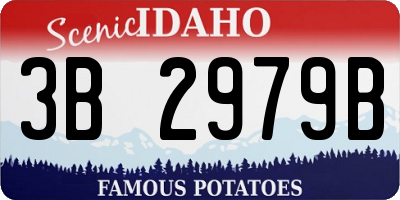 ID license plate 3B2979B