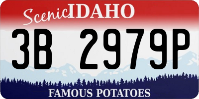 ID license plate 3B2979P