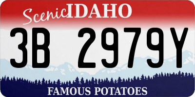 ID license plate 3B2979Y