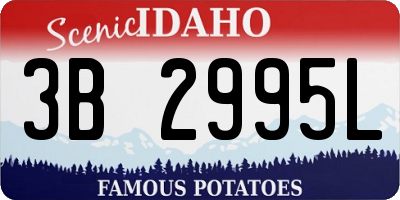 ID license plate 3B2995L