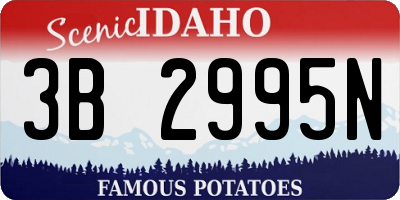 ID license plate 3B2995N