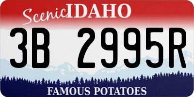 ID license plate 3B2995R
