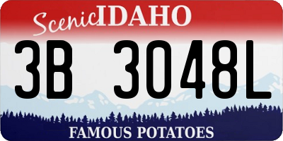 ID license plate 3B3048L