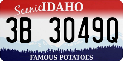 ID license plate 3B3049Q