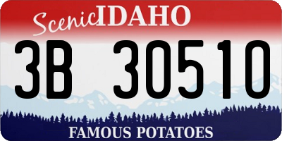 ID license plate 3B3051O
