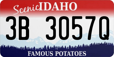 ID license plate 3B3057Q