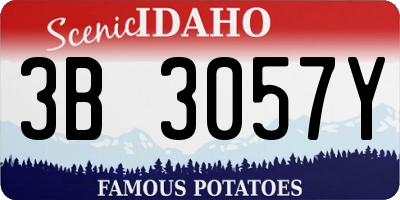 ID license plate 3B3057Y