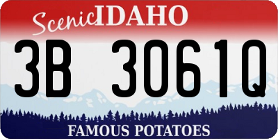 ID license plate 3B3061Q