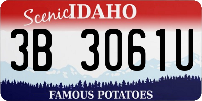 ID license plate 3B3061U