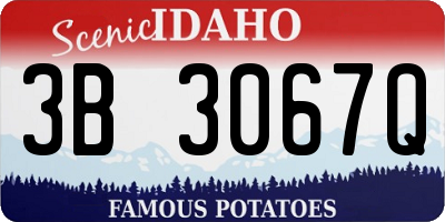 ID license plate 3B3067Q
