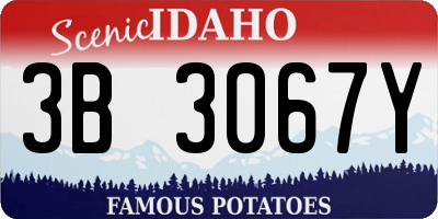 ID license plate 3B3067Y