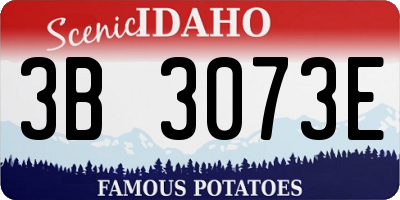 ID license plate 3B3073E