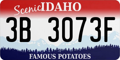 ID license plate 3B3073F