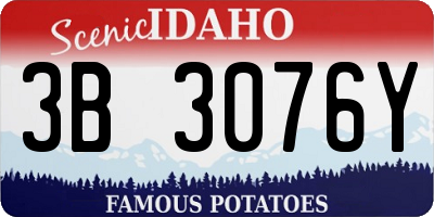 ID license plate 3B3076Y