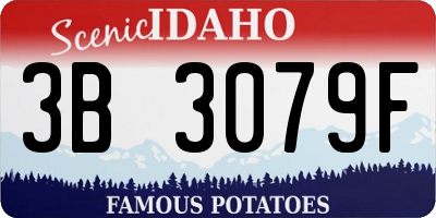 ID license plate 3B3079F