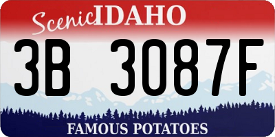 ID license plate 3B3087F