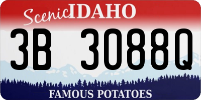 ID license plate 3B3088Q