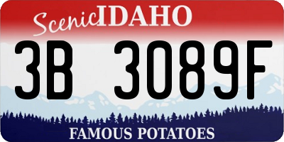 ID license plate 3B3089F
