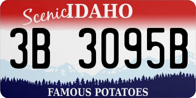 ID license plate 3B3095B