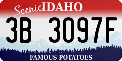 ID license plate 3B3097F