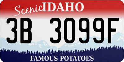 ID license plate 3B3099F