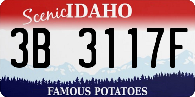 ID license plate 3B3117F