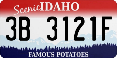 ID license plate 3B3121F