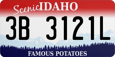 ID license plate 3B3121L