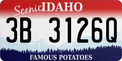 ID license plate 3B3126Q