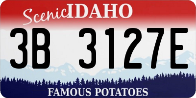 ID license plate 3B3127E