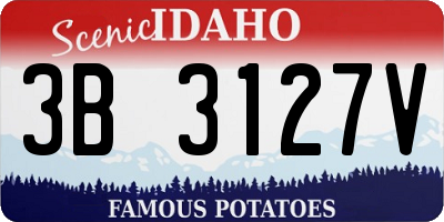 ID license plate 3B3127V