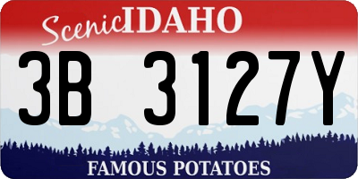 ID license plate 3B3127Y
